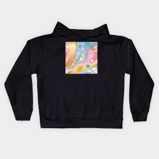 Abstract oil and water mix background Kids Hoodie